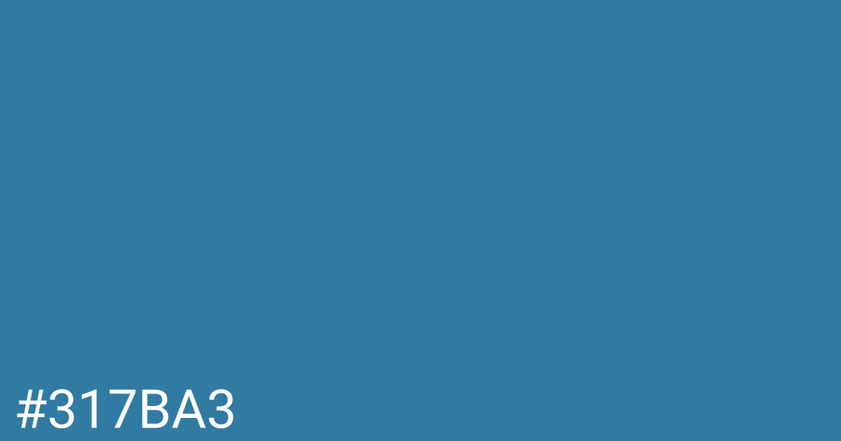 Hex color #317ba3 graphic