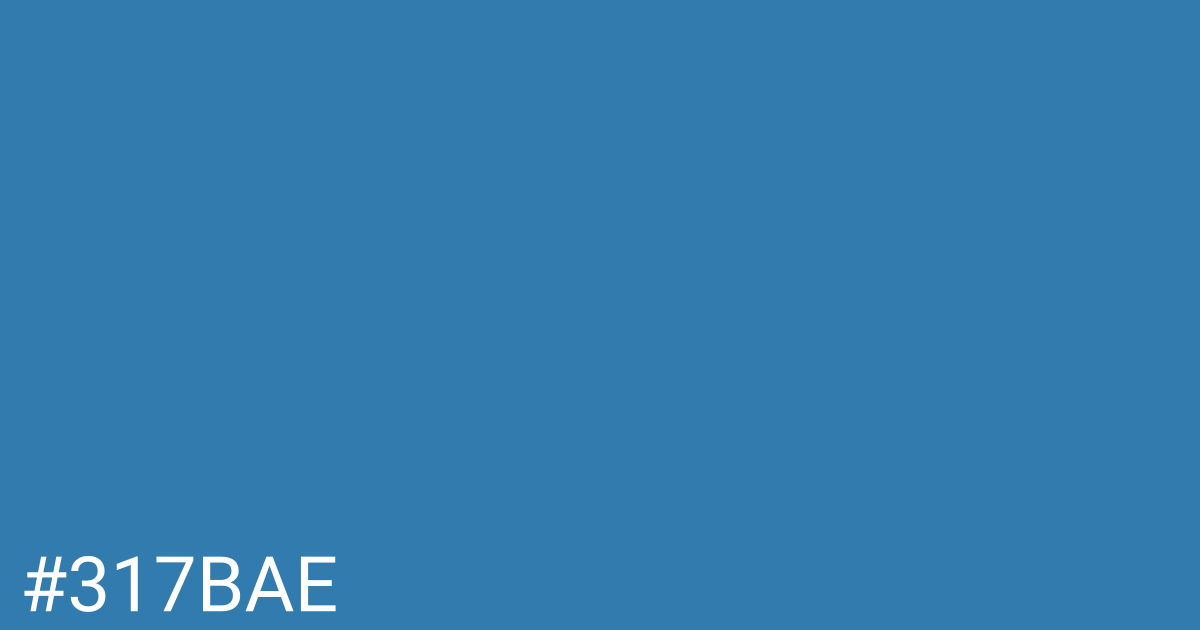 Hex color #317bae graphic