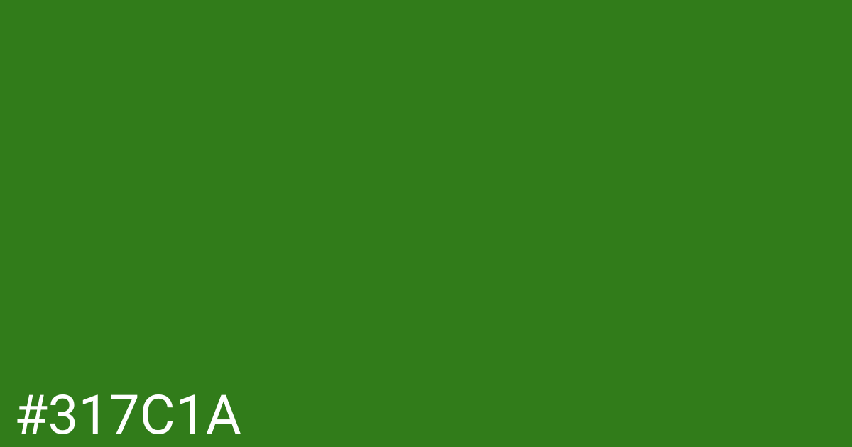 Hex color #317c1a graphic