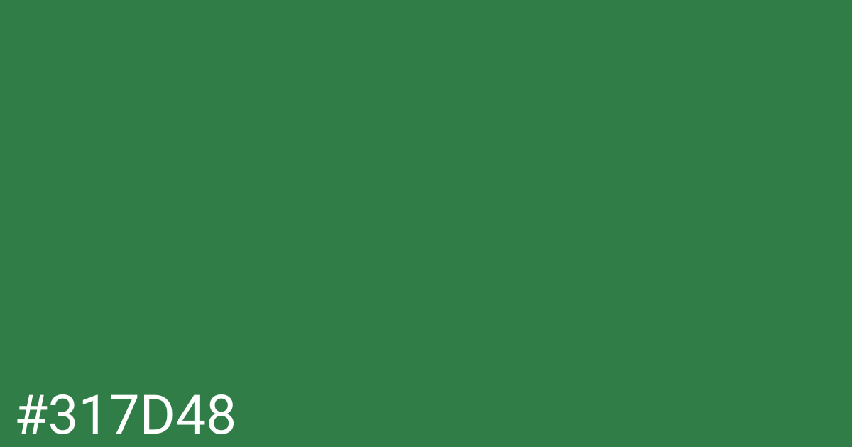 Hex color #317d48 graphic