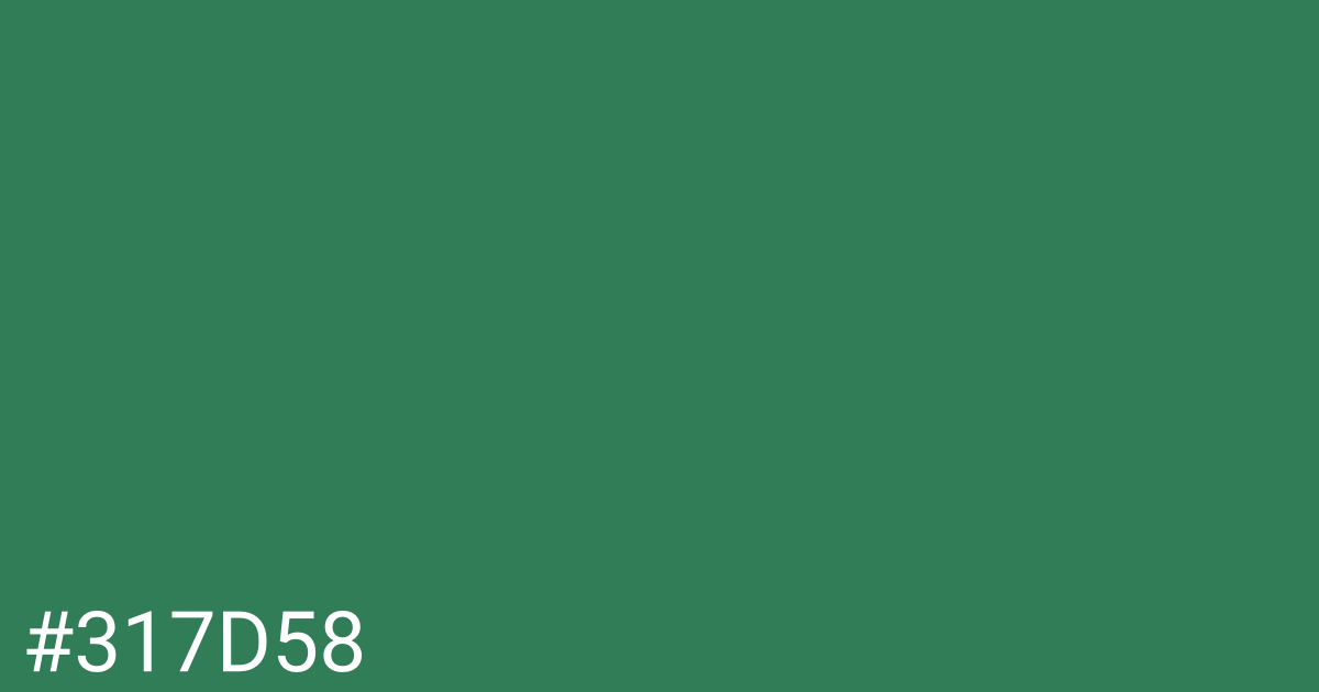 Hex color #317d58 graphic