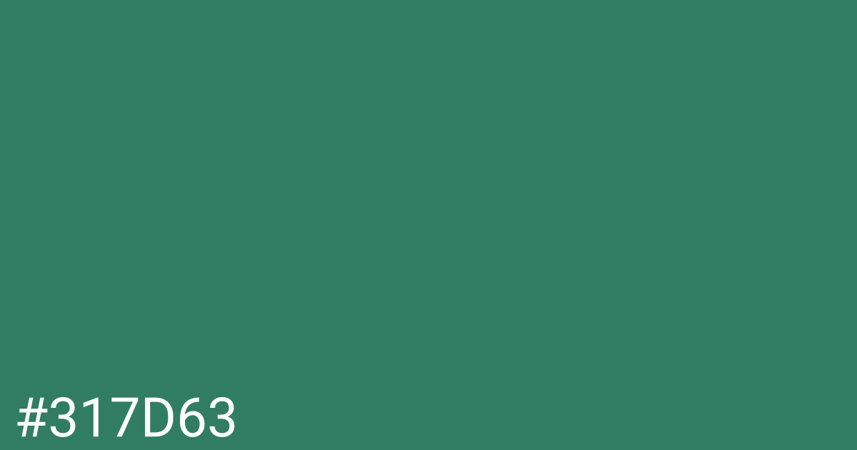 Hex color #317d63 graphic