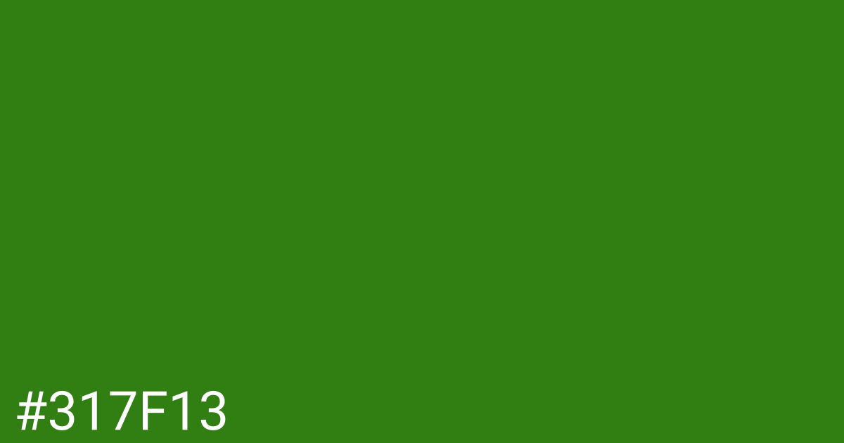 Hex color #317f13 graphic