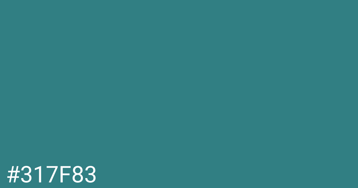 Hex color #317f83 graphic