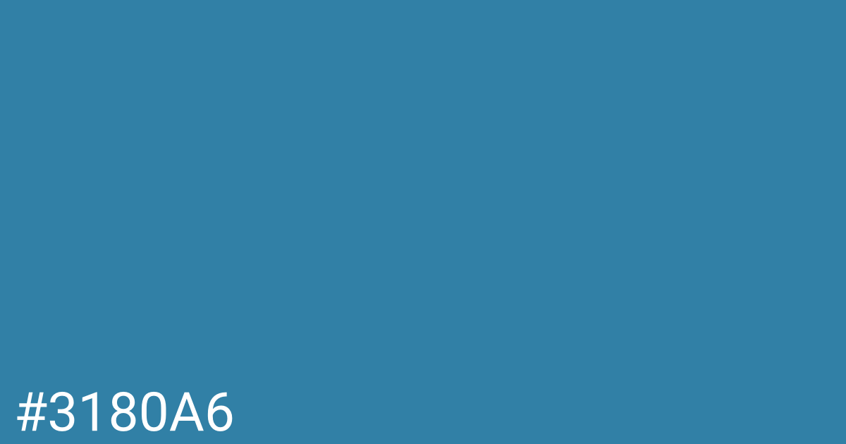Hex color #3180a6 graphic