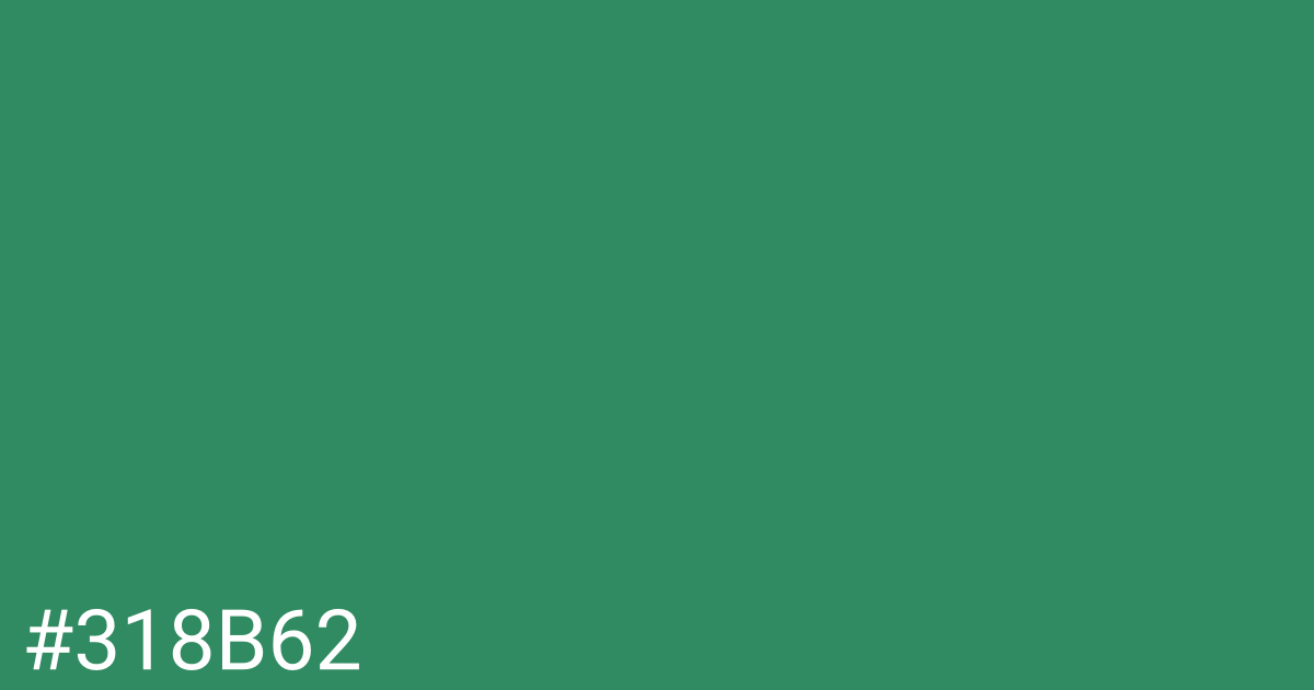 Hex color #318b62 graphic