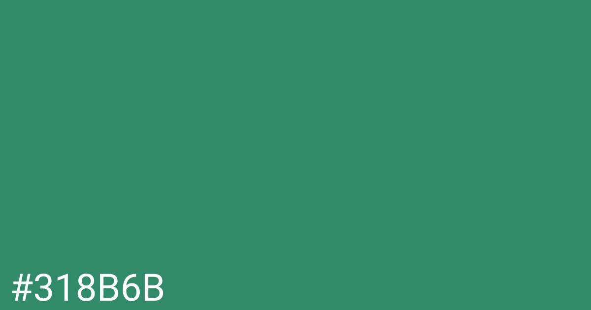 Hex color #318b6b graphic