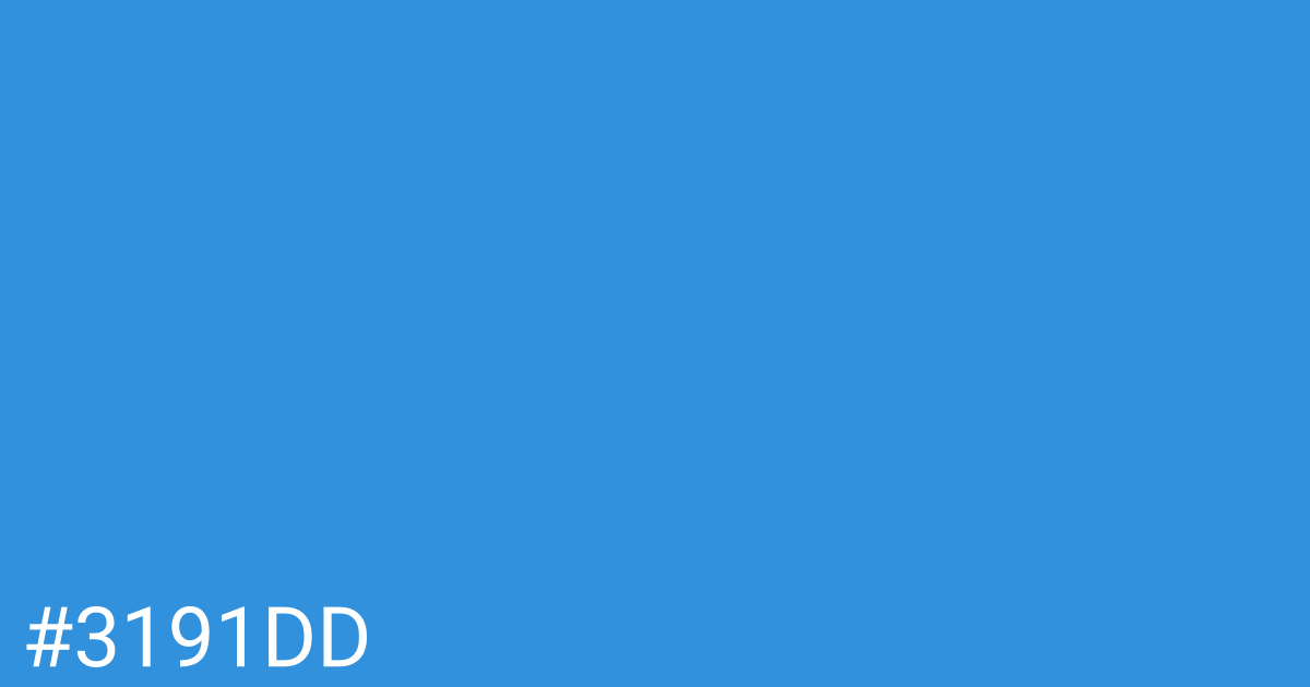 Hex color #3191dd graphic