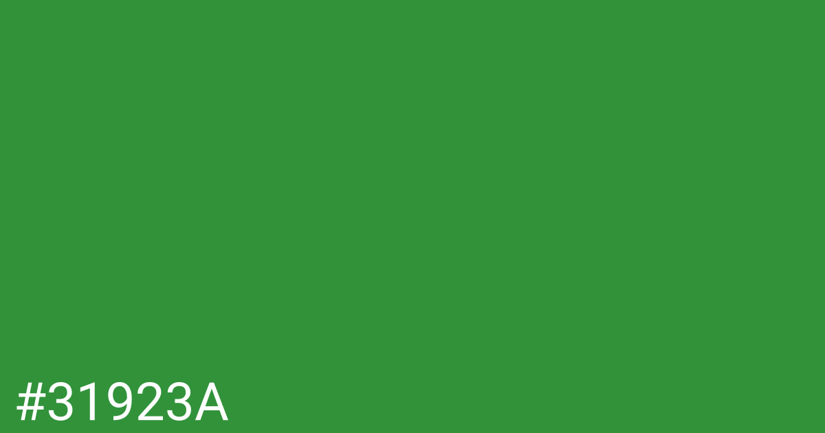 Hex color #31923a graphic
