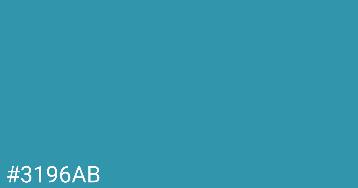 Hex color #3196ab graphic