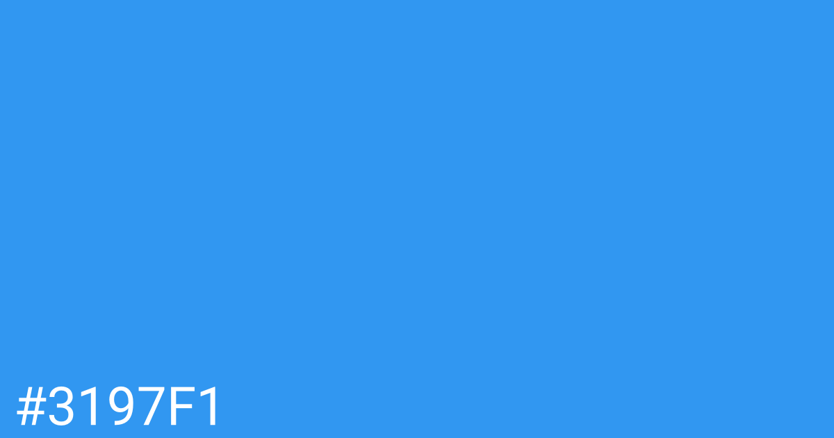 Hex color #3197f1 graphic
