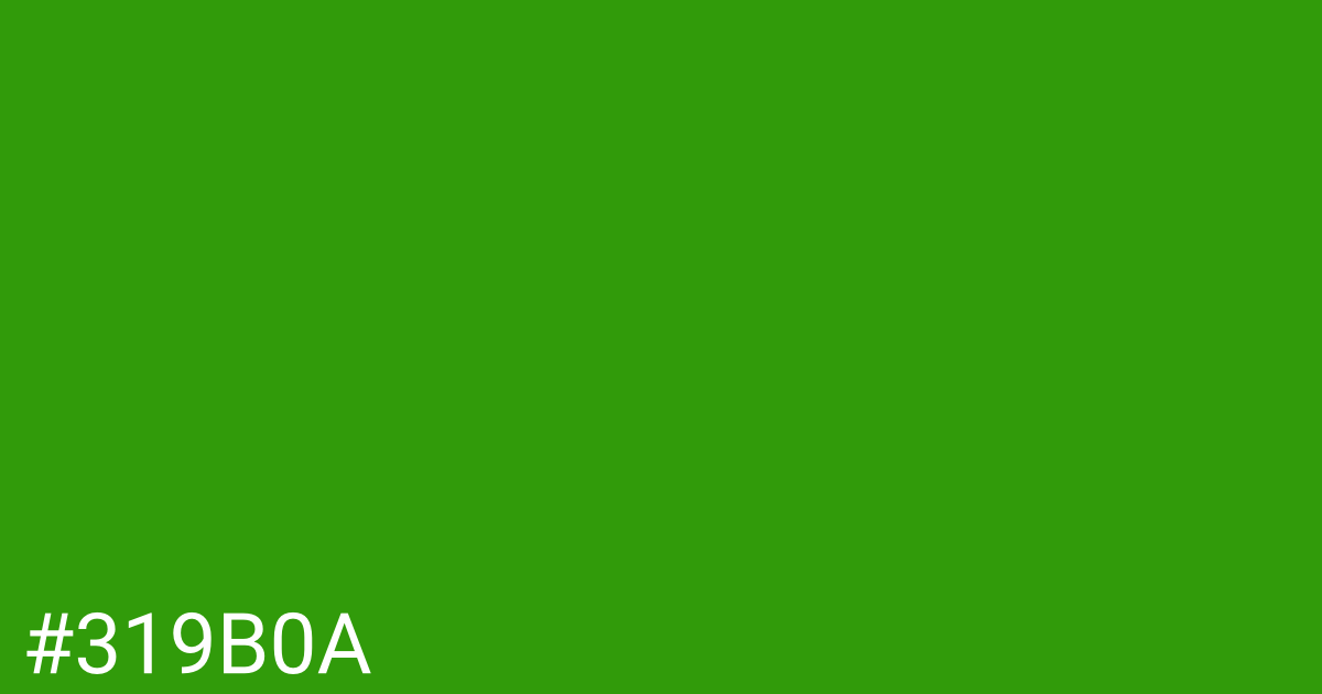Hex color #319b0a graphic