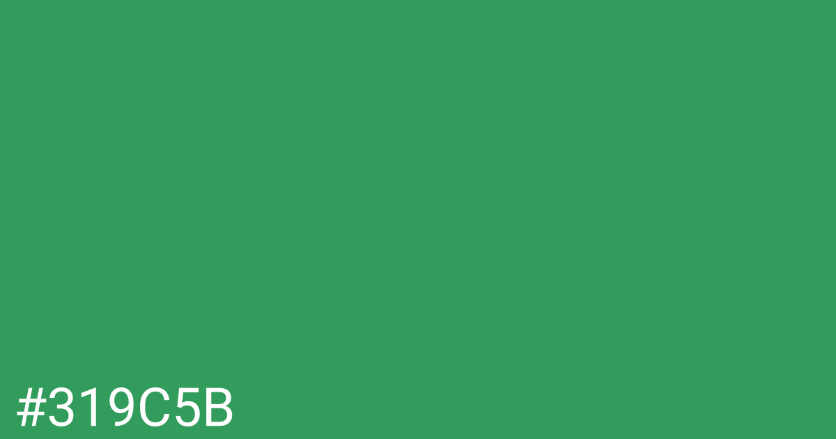 Hex color #319c5b graphic