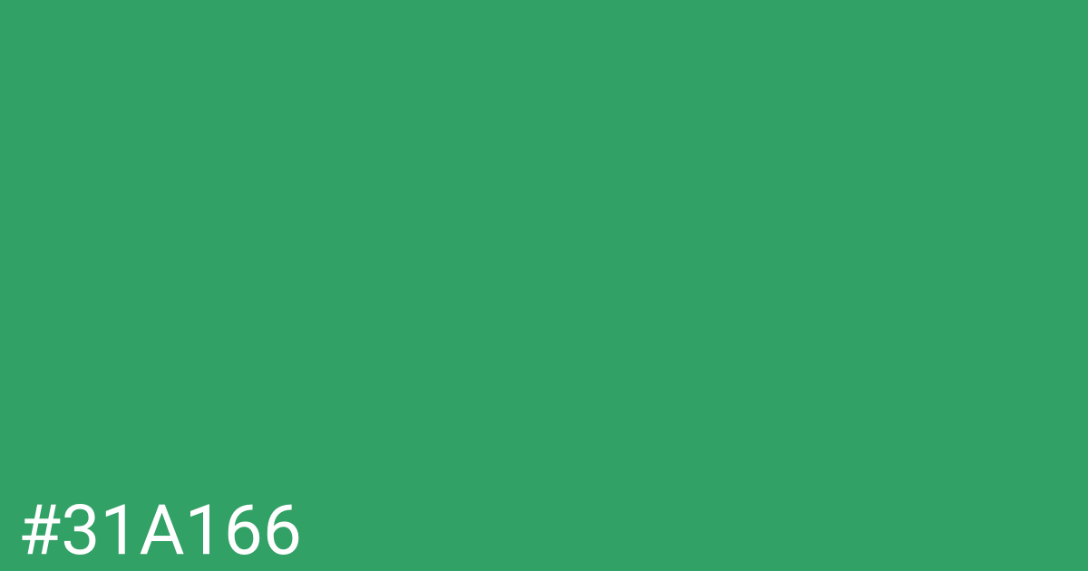 Hex color #31a166 graphic