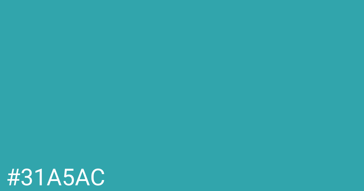 Hex color #31a5ac graphic