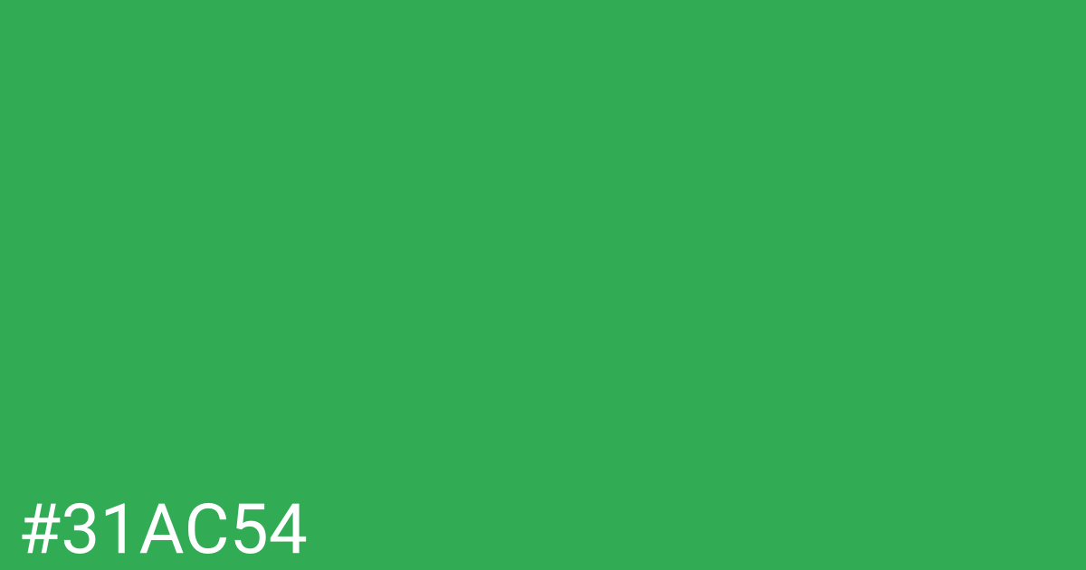 Hex color #31ac54 graphic