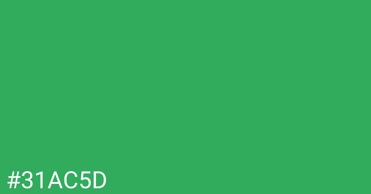 Hex color #31ac5d graphic