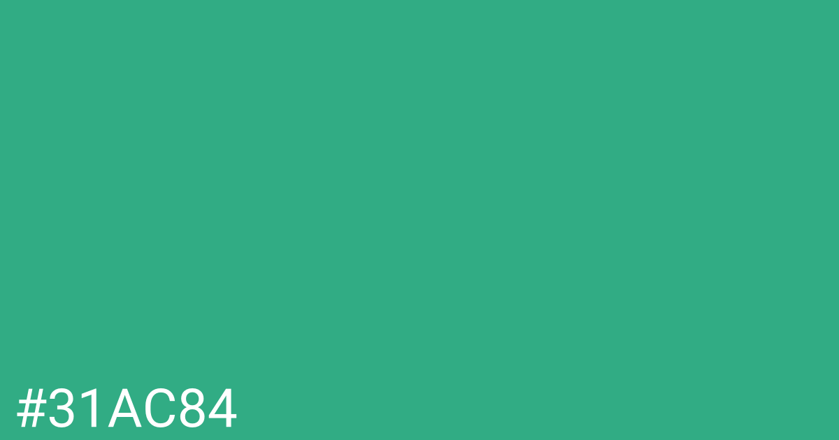 Hex color #31ac84 graphic