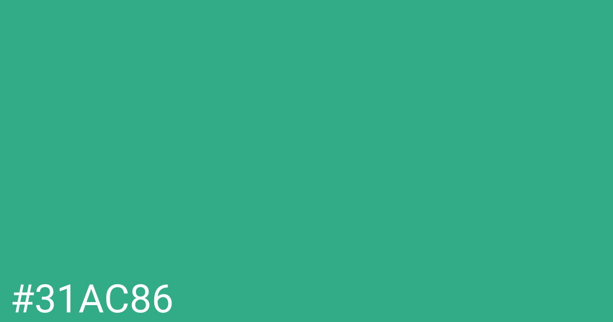 Hex color #31ac86 graphic