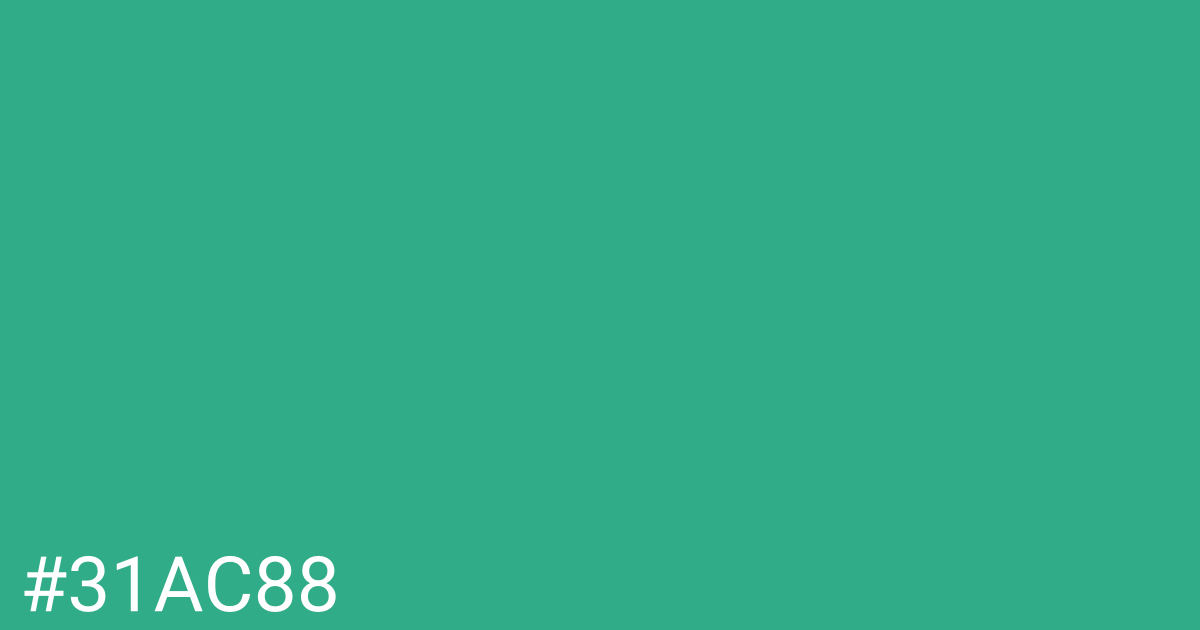 Hex color #31ac88 graphic