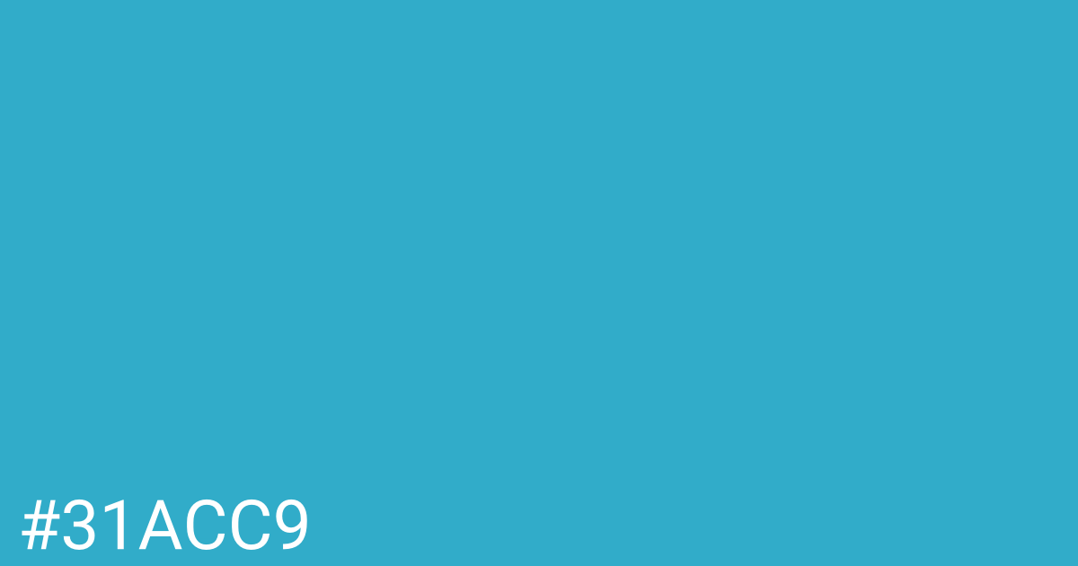 Hex color #31acc9 graphic