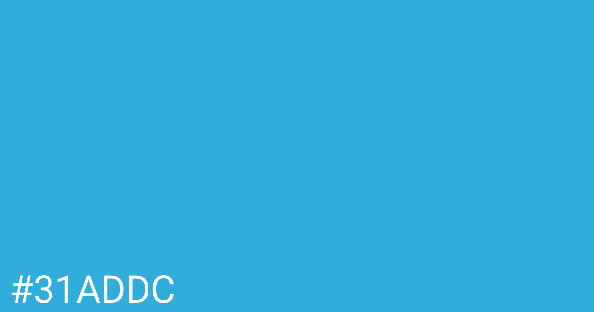 Hex color #31addc graphic