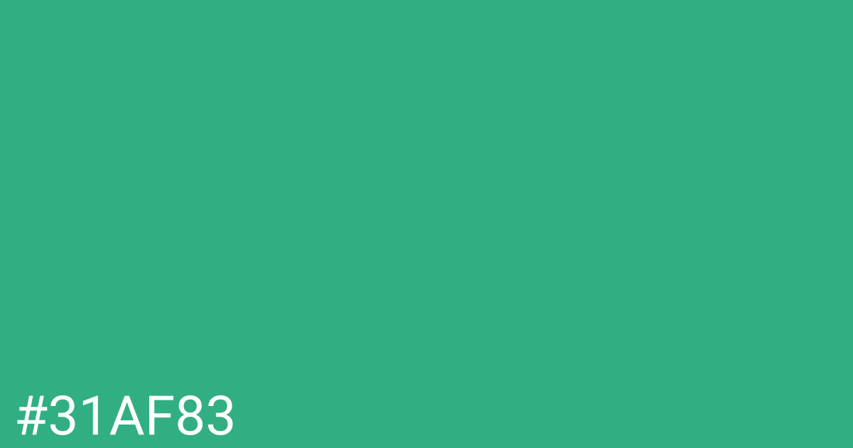 Hex color #31af83 graphic