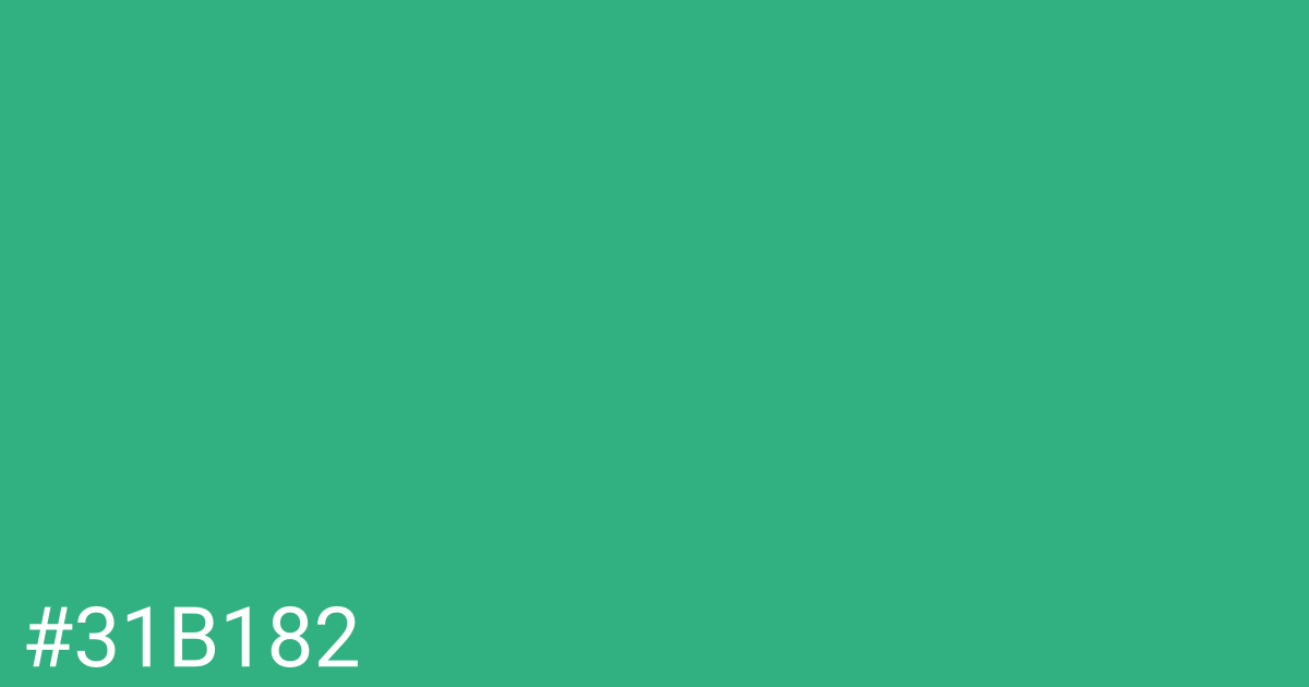 Hex color #31b182 graphic