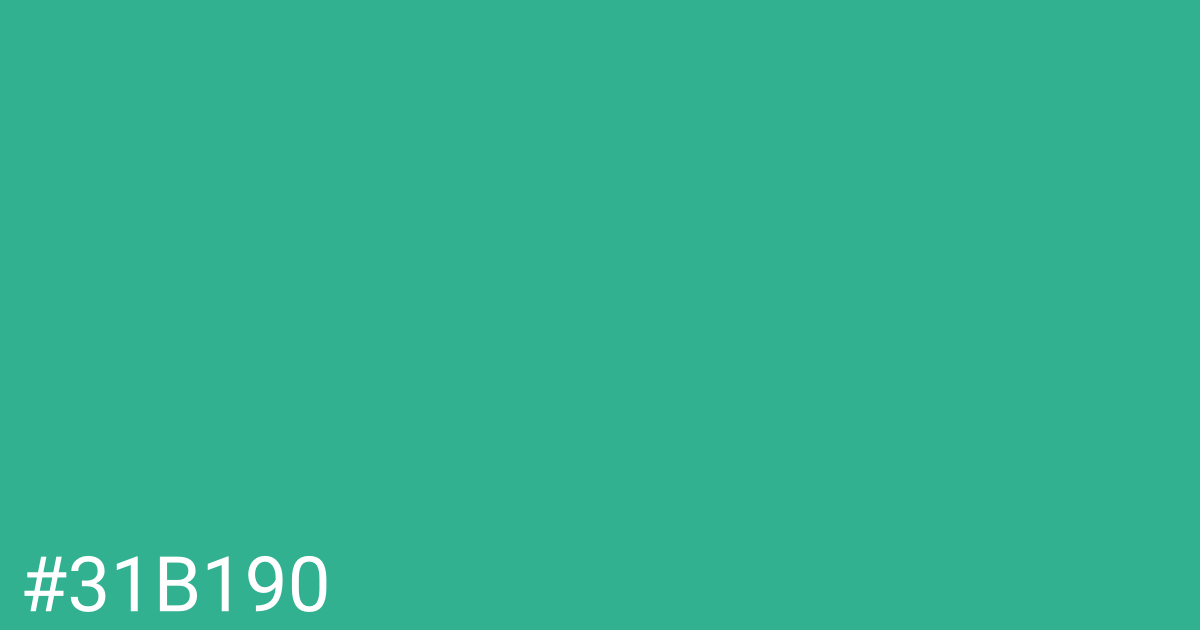 Hex color #31b190 graphic