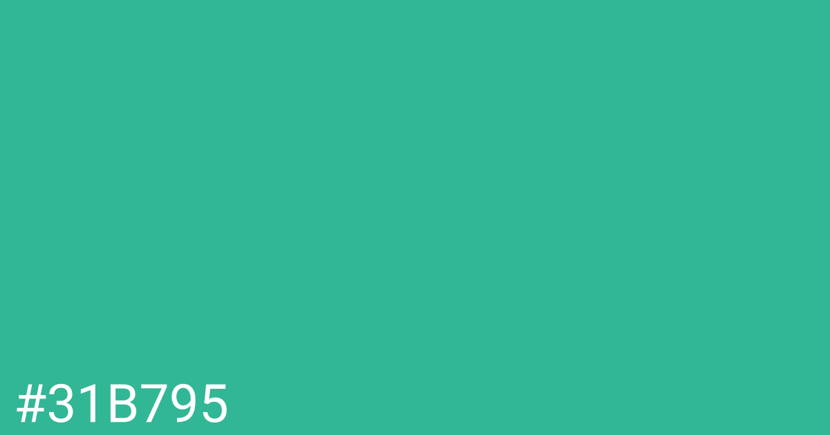 Hex color #31b795 graphic