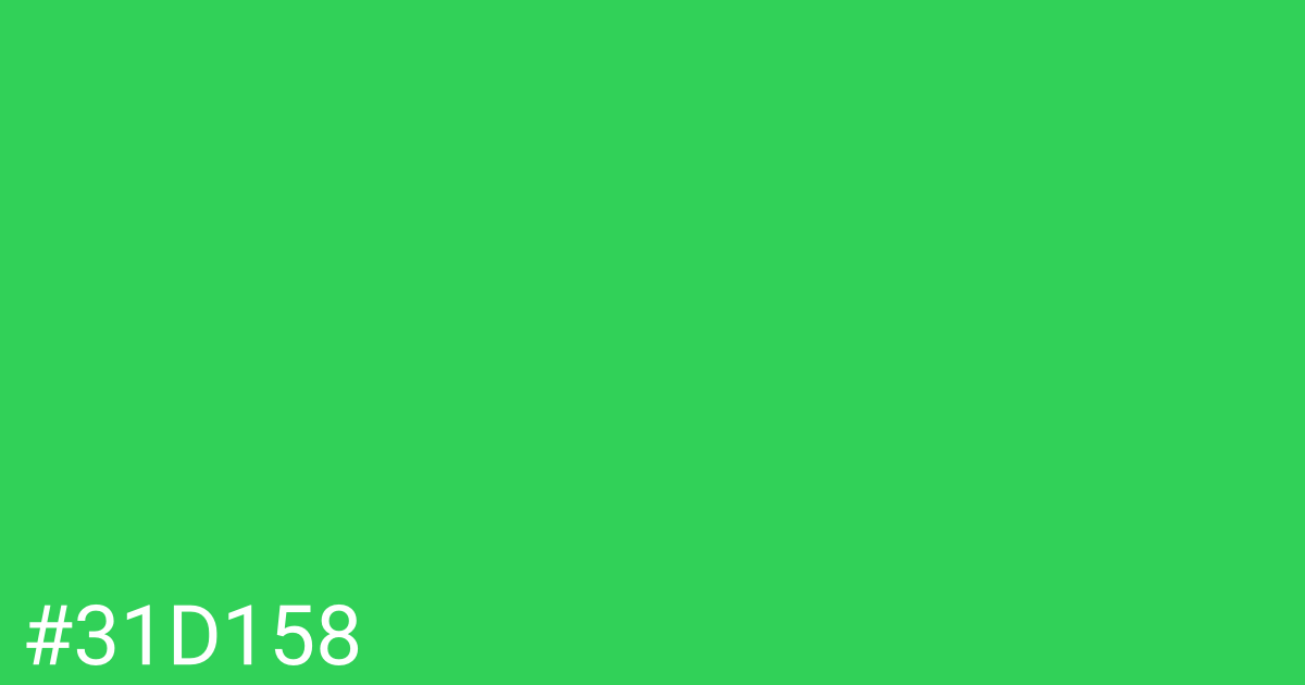 Hex color #31d158 graphic