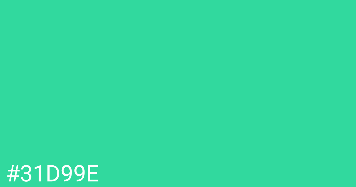 Hex color #31d99e graphic
