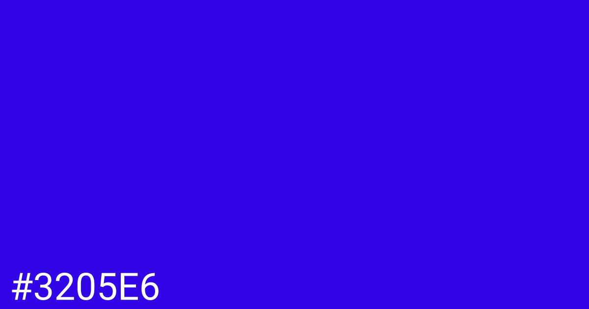 Hex color #3205e6 graphic