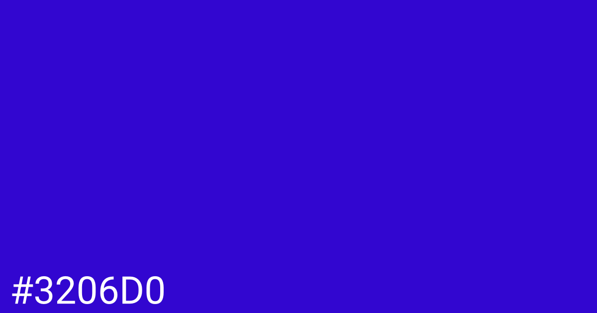 Hex color #3206d0 graphic