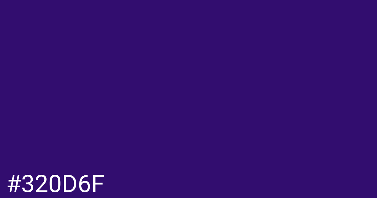 Hex color #320d6f graphic