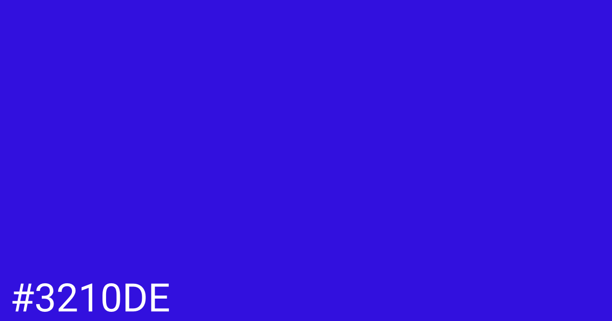 Hex color #3210de graphic