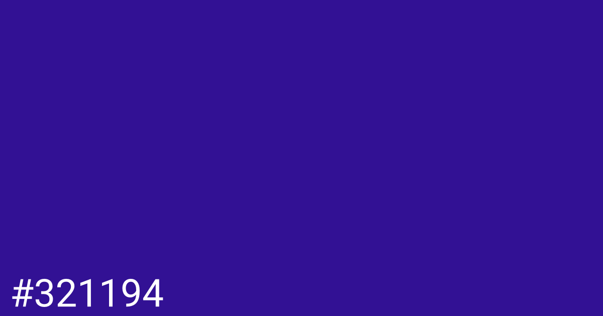 Hex color #321194 graphic