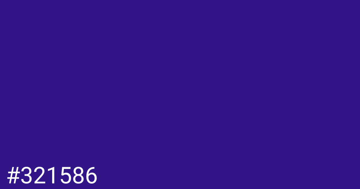 Hex color #321586 graphic