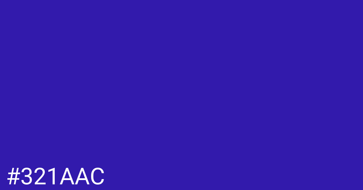 Hex color #321aac graphic