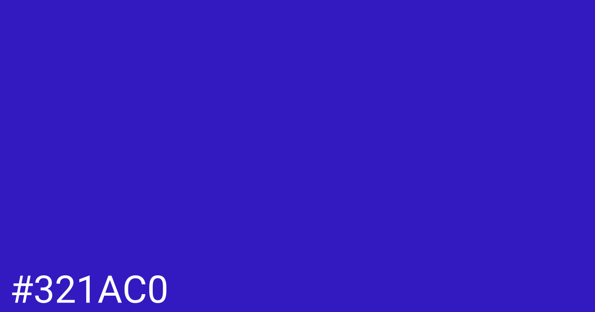 Hex color #321ac0 graphic
