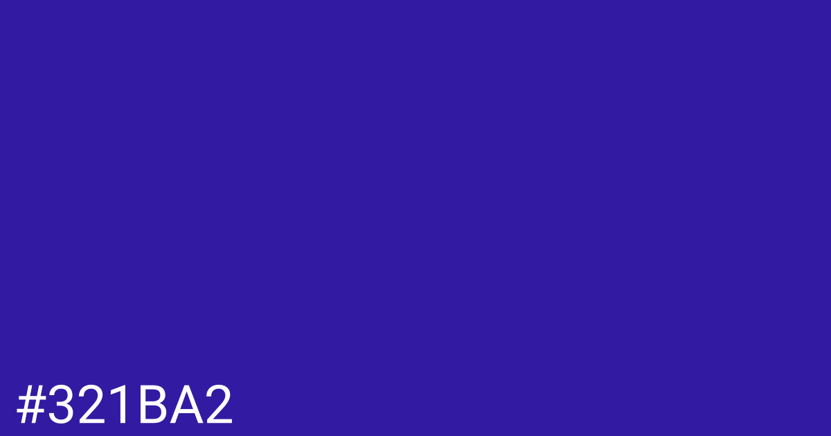 Hex color #321ba2 graphic