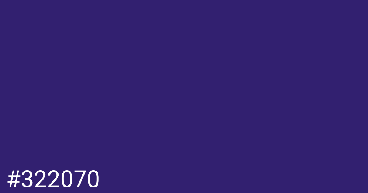 Hex color #322070 graphic