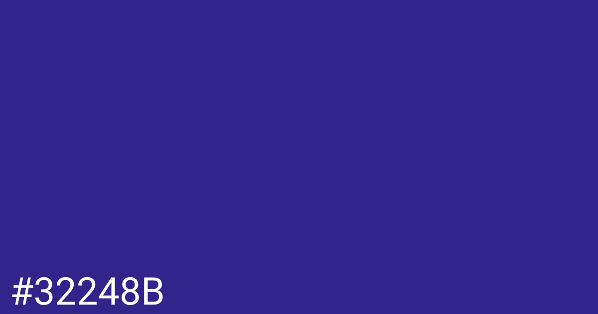 Hex color #32248b graphic