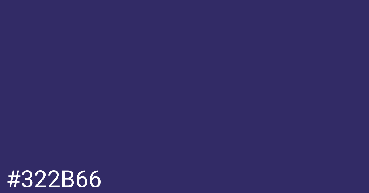 Hex color #322b66 graphic