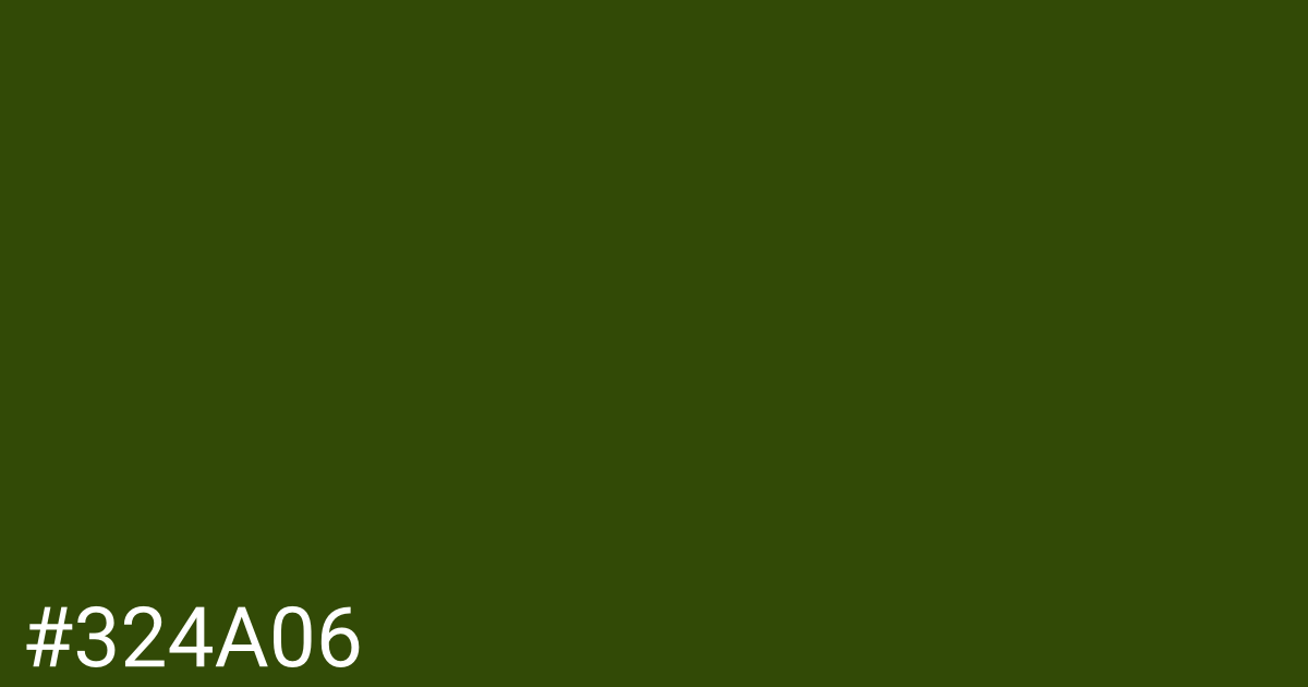 Hex color #324a06 graphic