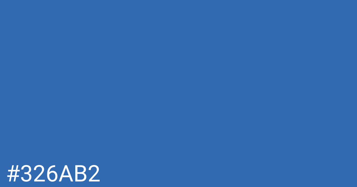 Hex color #326ab2 graphic