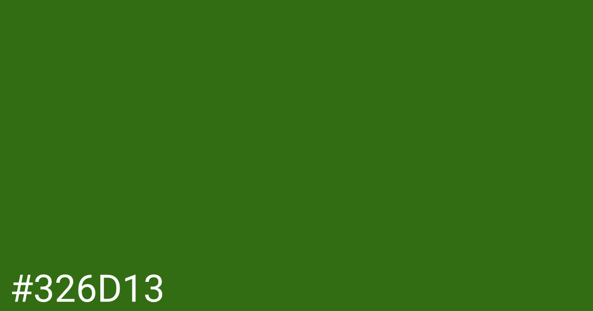 Hex color #326d13 graphic