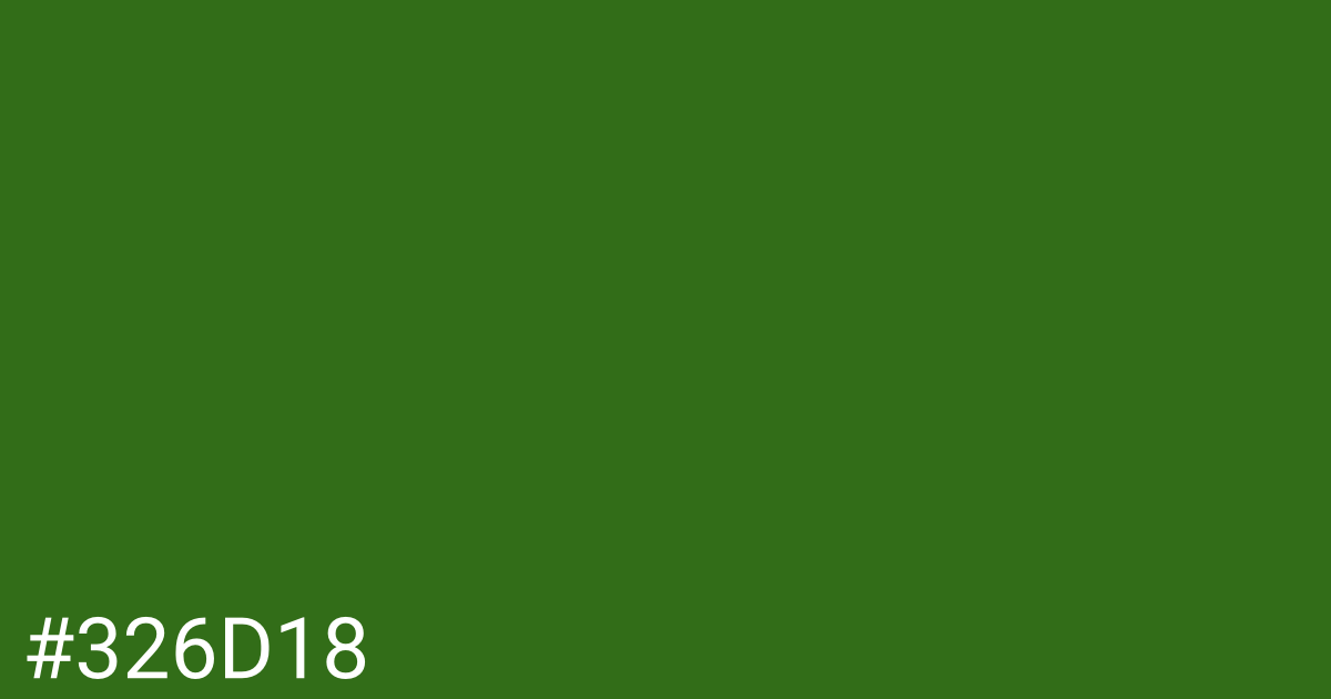 Hex color #326d18 graphic