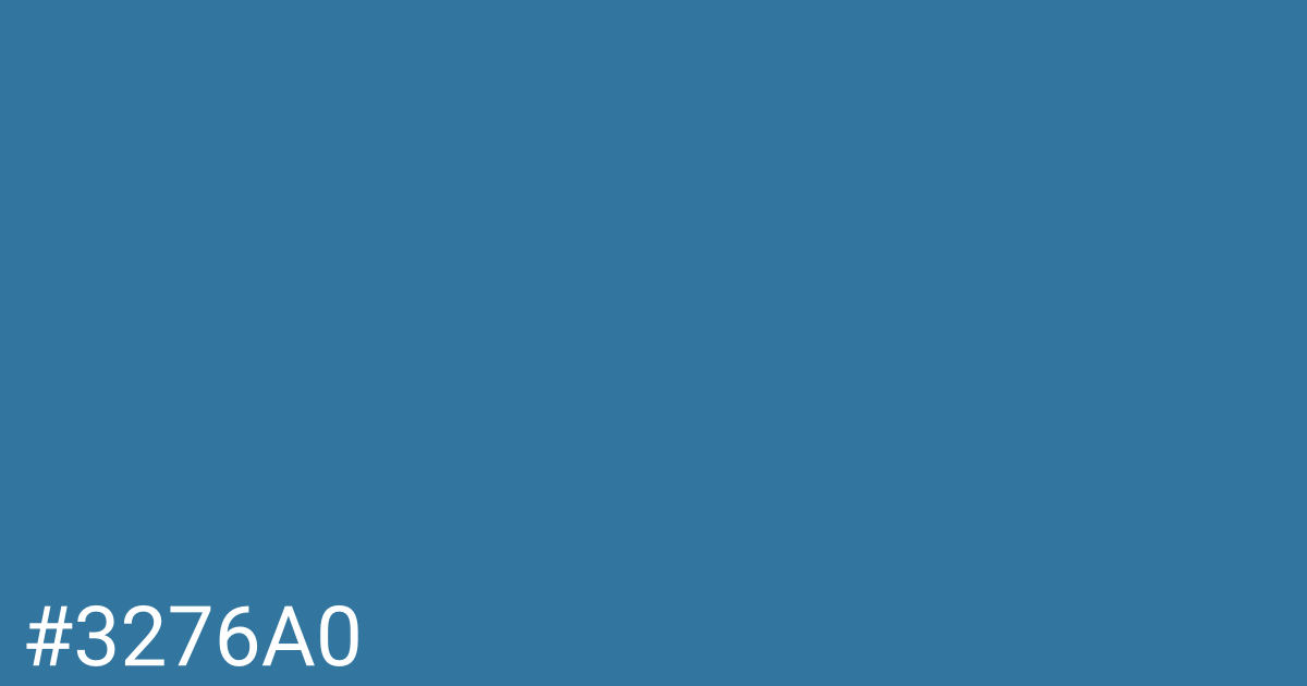 Hex color #3276a0 graphic