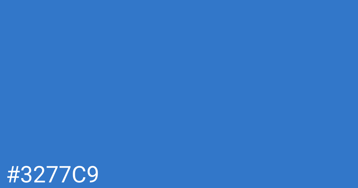 Hex color #3277c9 graphic